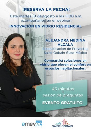Invitación Webinar Innovación en vidrio residencial